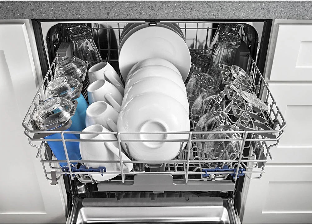 Whirlpool - 24 Tall Tub Built-In Dishwasher - Monochromatic stainless steel