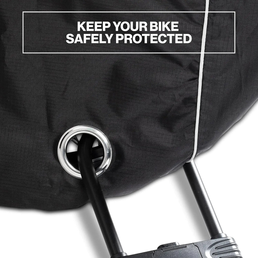 Bike Cover - Waterproof Outdoor & Indoor Bicycle Storage For 1 to 3 Bikes - Heavy Duty Ripstop 210D Tent Material - Stationary Electric Bike Protection for All Seasons