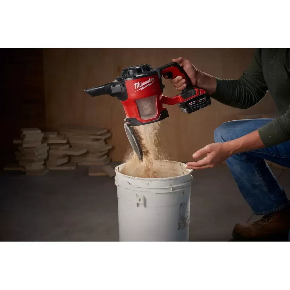 Milwaukee 0882-20 M18 18V Lithium-ion Cordless Compact Vacuum - Bare Tool