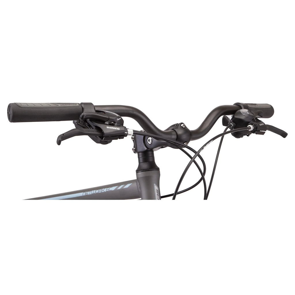 Schwinn Network 6c Hybrid Bike, 21 Speeds, Large 19.5 Mens Style Frame, 700c Wheels, Grey