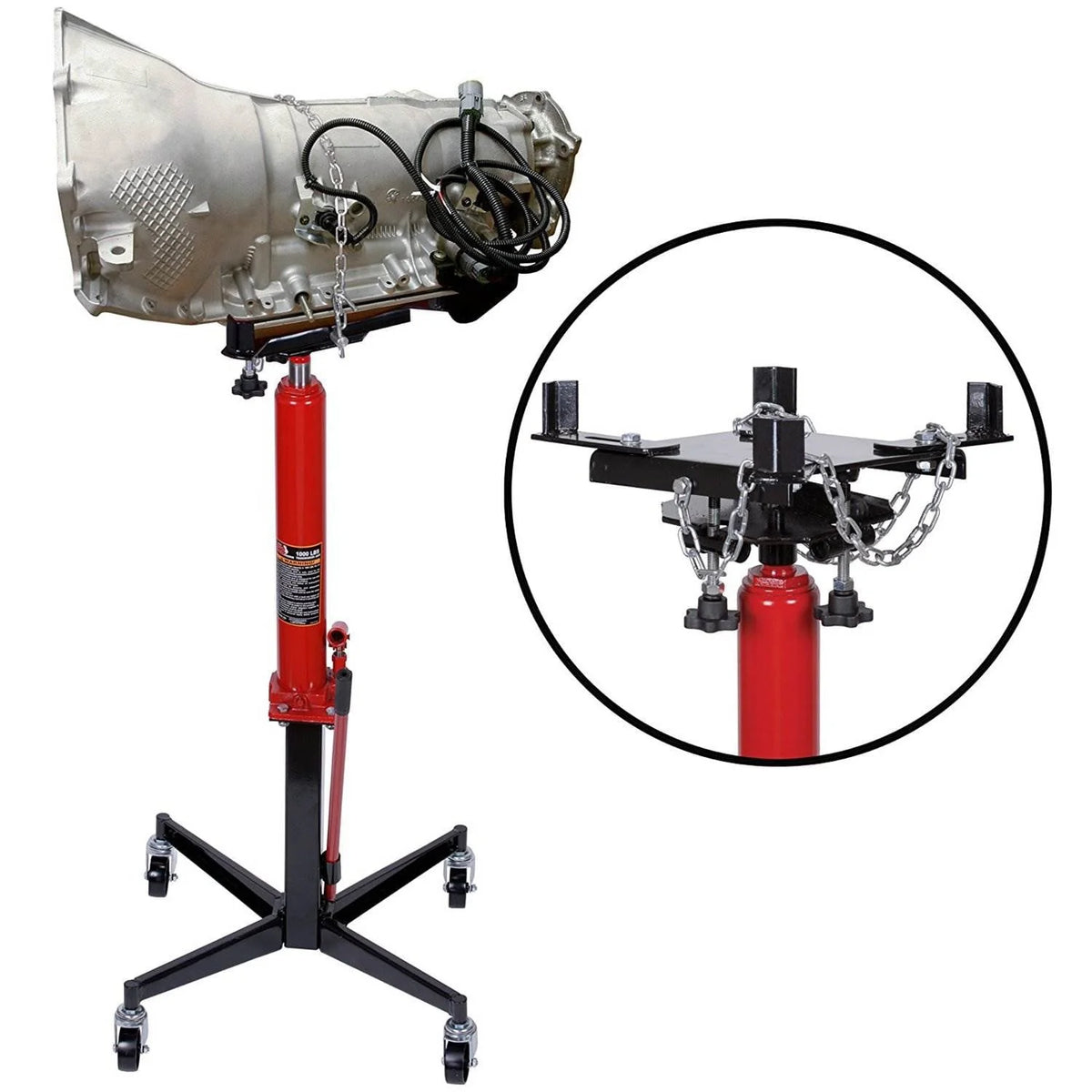 Torin Big Red TRA4053 1/2 Ton Single Stage Lite Duty Hydraulic Transmission Jack