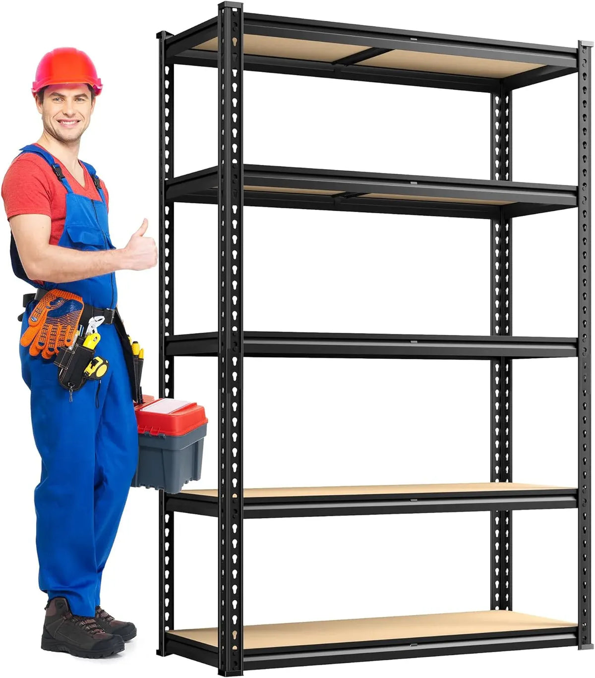 2020LBS Storage Shelves 5 Tier Garage Shelving Heavy Duty Adjustable Garage Shelves, Utility Rack Shelf, Shelving Units for Storage Warehouse Pantry Closet, 35.5 W x 11.9 D x 72 H, 4 Pack