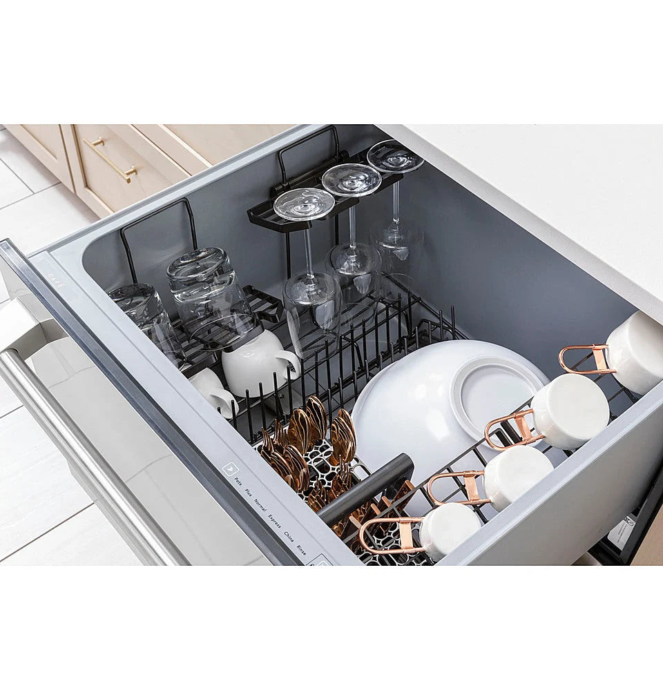 Café 24 Top Control Built-In Double Drawer Dishwasher - Stainless steel