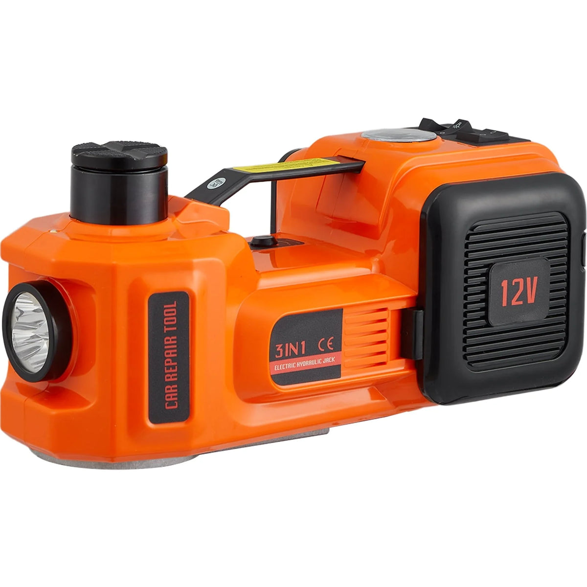 VEVOR Electric Car Jack, 5 Ton 12V Electric Hydraulic Car Floor Jack with Built-in Tire Inflator Pump for SUV Sedans