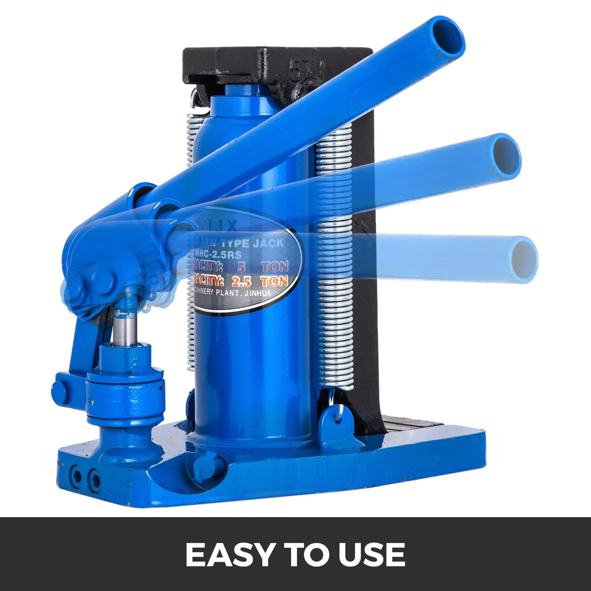 VEVORbrand Toe Jack Lift Hydraulic Machine Toe Jack Lift Air Hydraulic Toe Jack Proprietary Heat-Treated Steel (2.5-5Ton Blue)