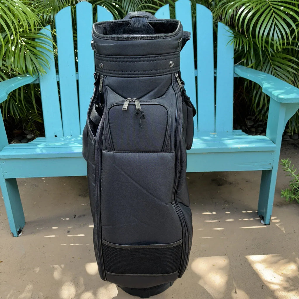 Golf Cart Carry Bag 6 Way Divider Multiple Pockets Rain Cover