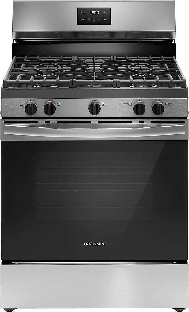 Frigidaire 5.1 Cu. Ft Freestanding Gas Range with Quick Boil Burner – Stainless Steel