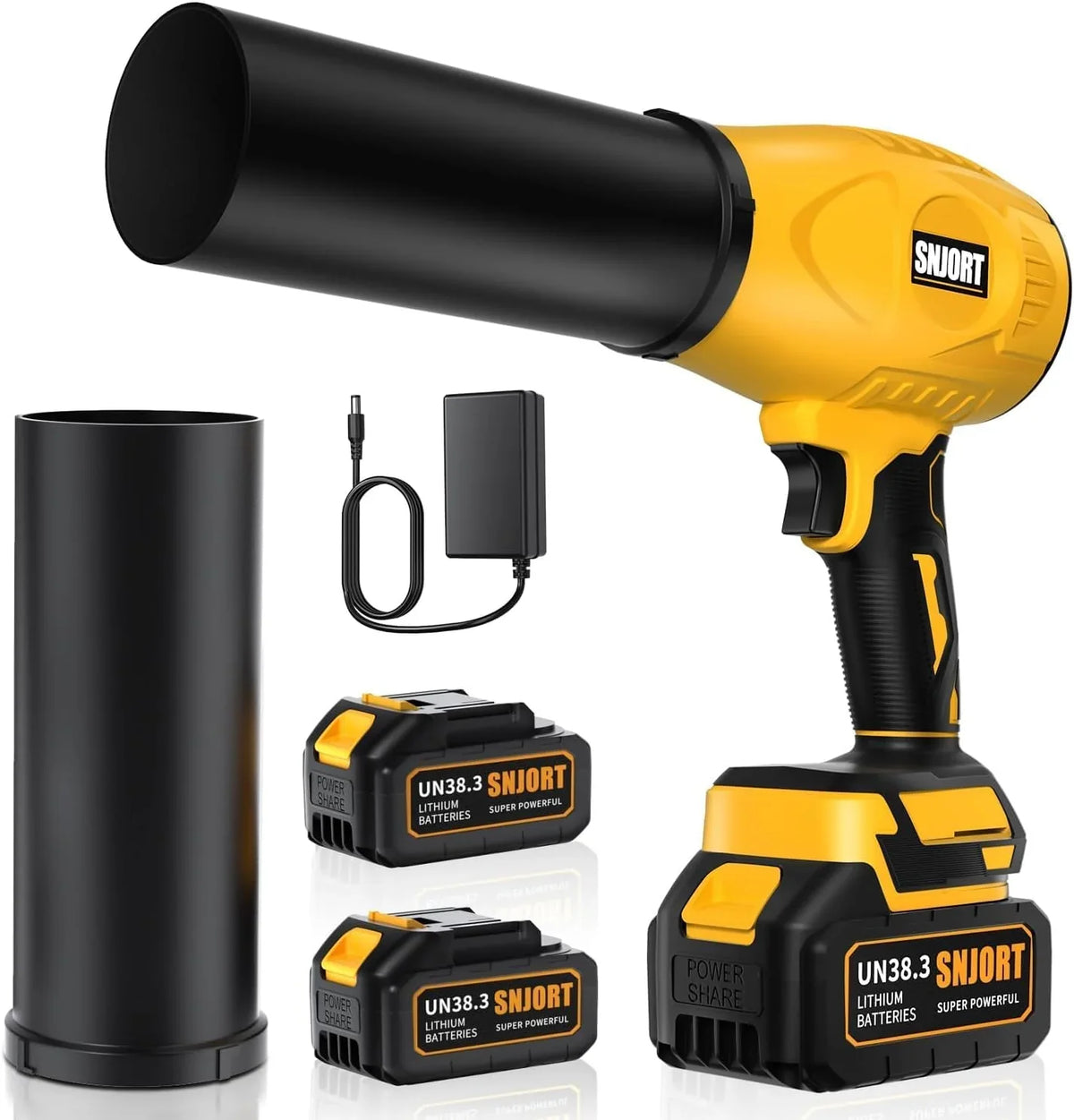 Leaf Blower Cordless with Battery and Charger,500,000 RPM,Extended Nozzle,Lightweight Handheld Design,Blower for Patio Cleaning