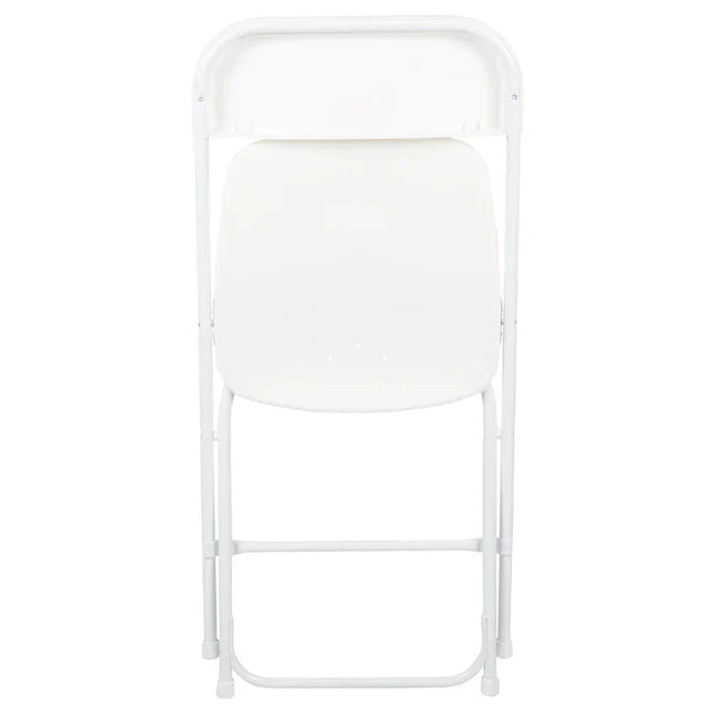 Flash Furniture 10-Pack White Standard Folding Chair with Solid Seat (Indoor)