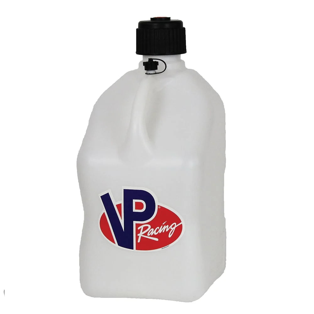 VP Racing Fuels Motorsport 5.5 Gal Utility Jugs w/ Hoses, White (3 Pack)