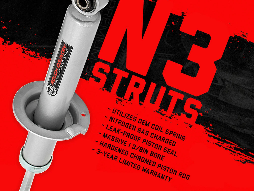 Rough Country 6 Lift Kit (fits) 2005-2015 Tacoma | N3 Struts / Shocks | Knuckle Suspension Kit | 747.23