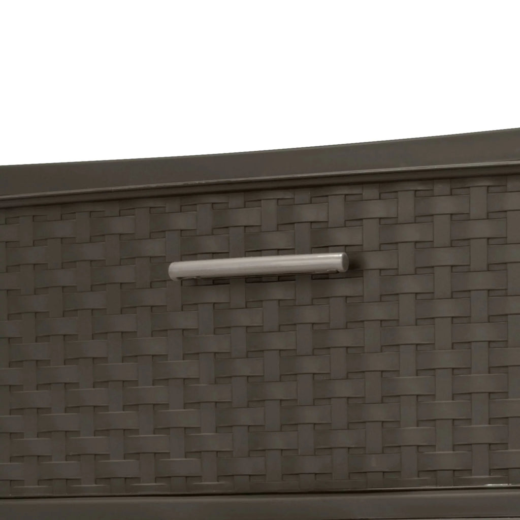 Sterilite 4 Drawer Wide Weave Tower Espresso