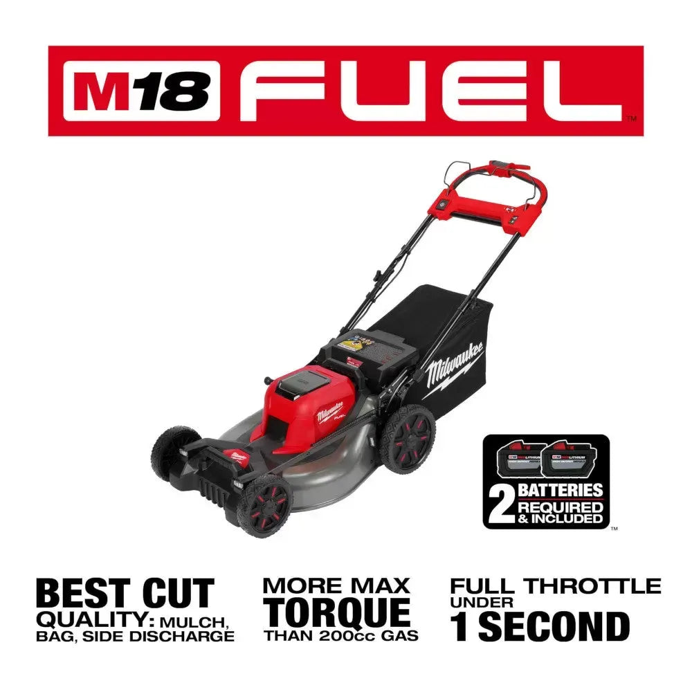 Milwaukee 2823-22HD M18 FUEL 21 Self-Propelled Cordless Lawnmower Mower Kit