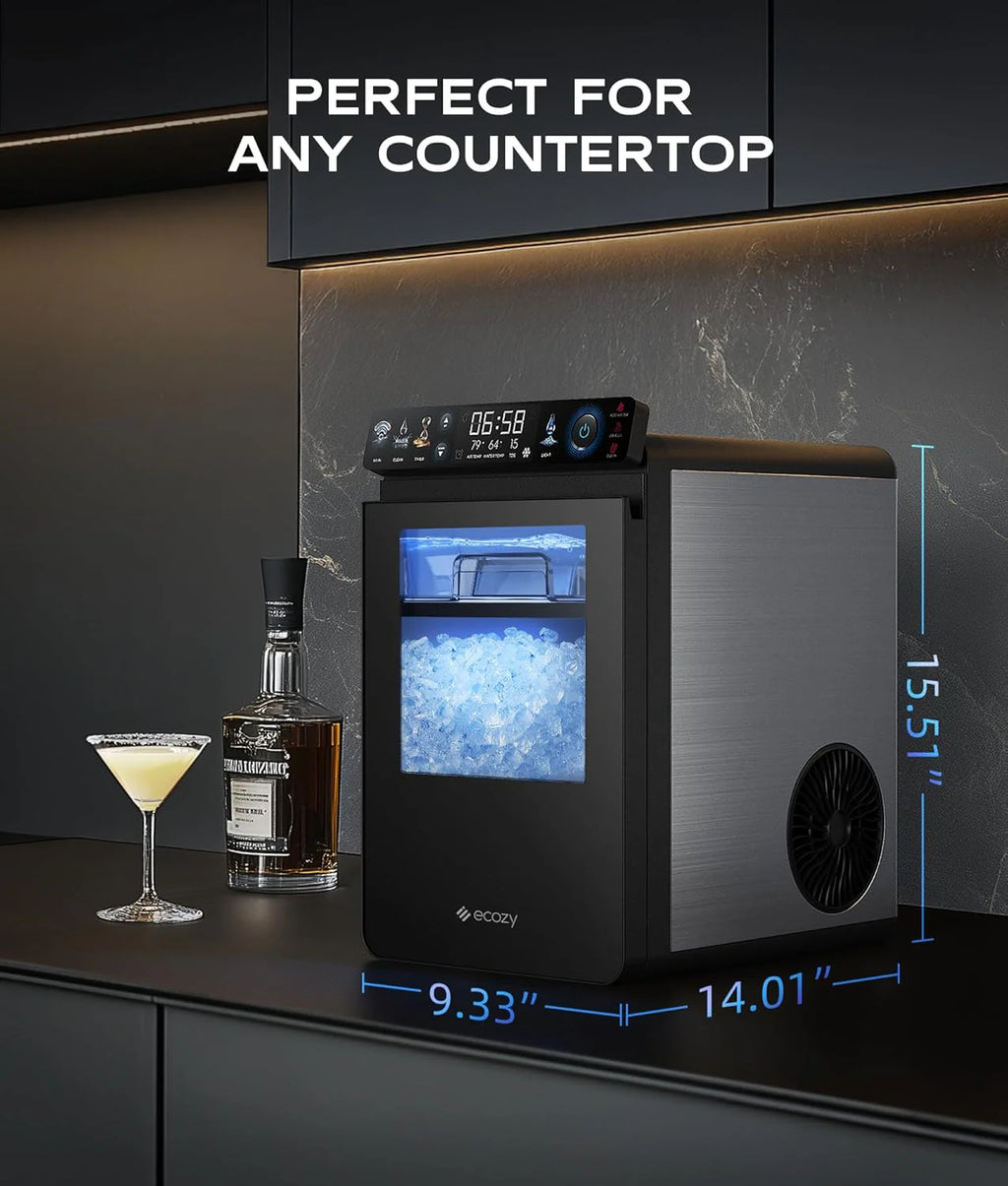 Smart Countertop Pebble Ice Maker, 44 Lb./24H, Self-Cleaning