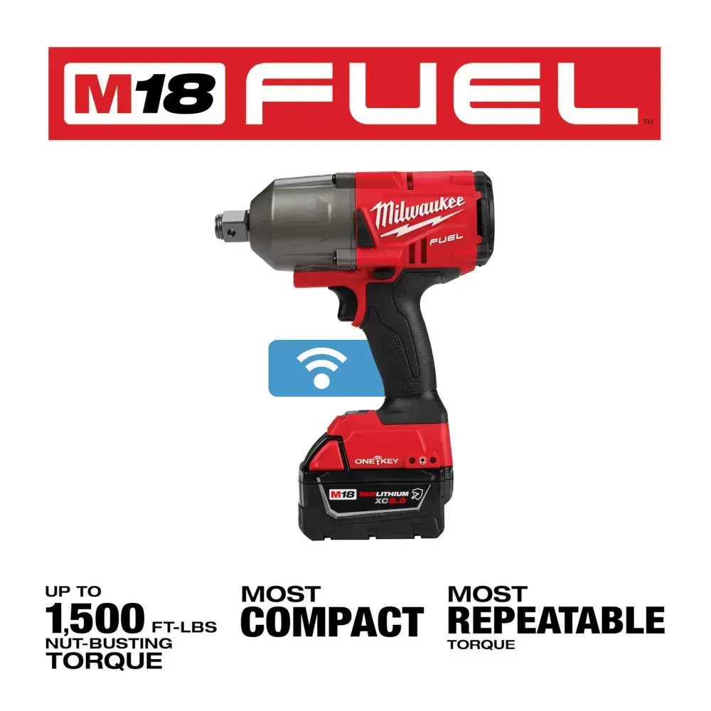 Milwaukee Pre-Sale 2864-22R M18 FUEL 18V ONE-KEY High Torque Impact Wrench 3/4 Friction Ring