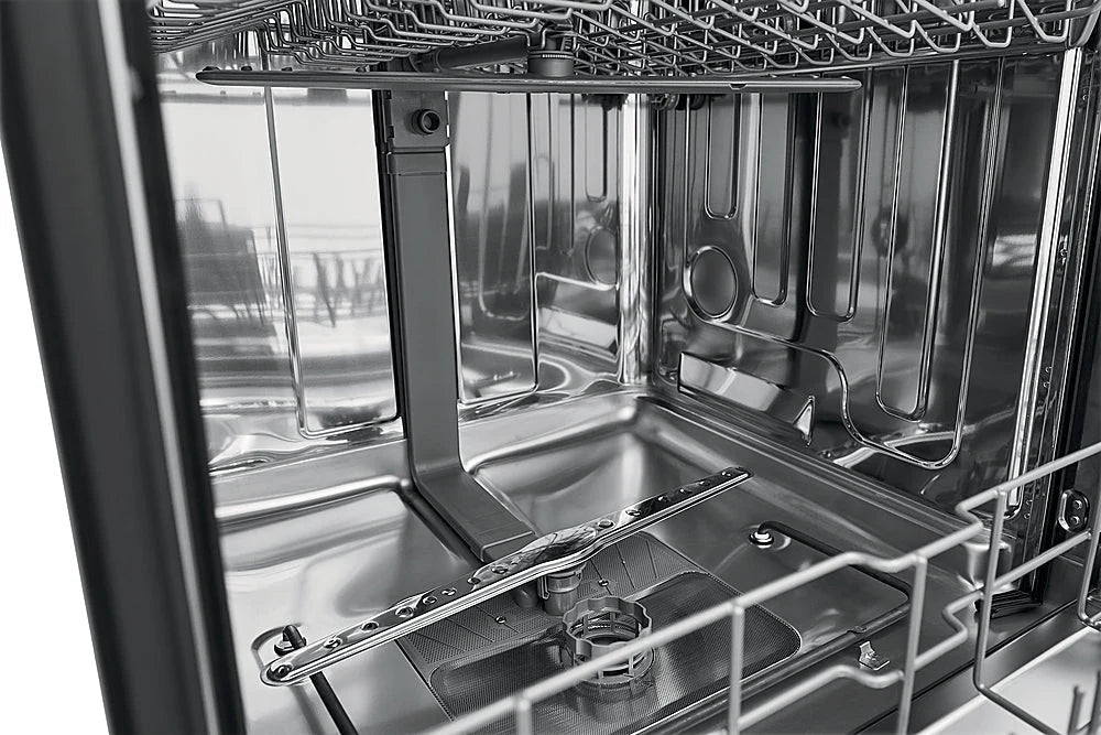 Frigidaire - 24 Compact Front Control Built-In Dishwasher with Stainless Steel Tub, 52 dBA - Stainless steel