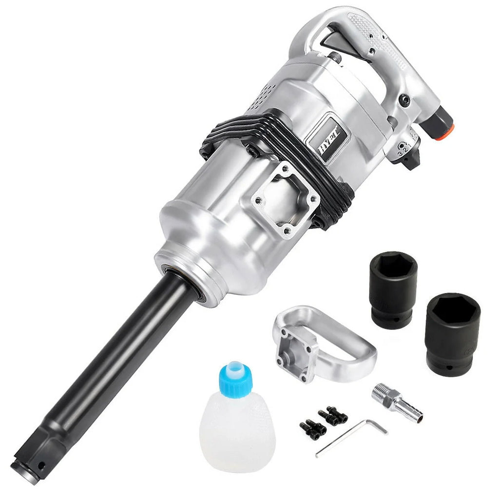 Goplus Heavy Duty 1 Air Impact Wrench Gun Long Shank Commercial Truck Mechanics w/Case