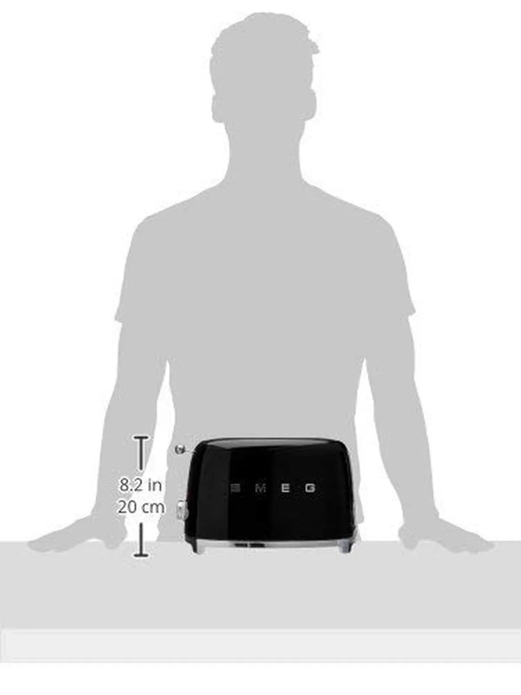 2 Slice Toaster with 6 Presets and Defrost Function and Removable Crumb ...