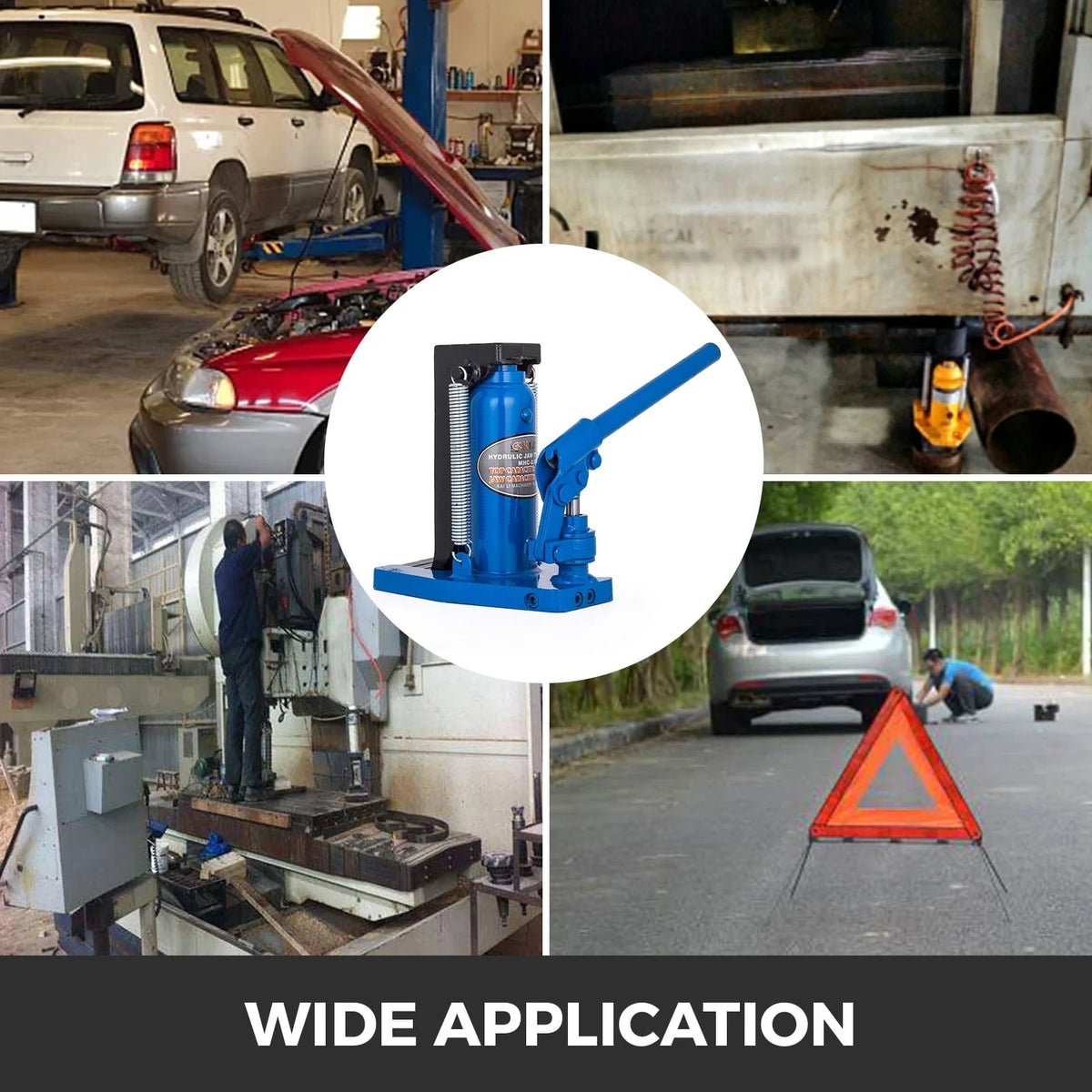 VEVORbrand Toe Jack Lift Hydraulic Machine Toe Jack Lift Air Hydraulic Toe Jack Proprietary Heat-Treated Steel (2.5-5Ton Blue)