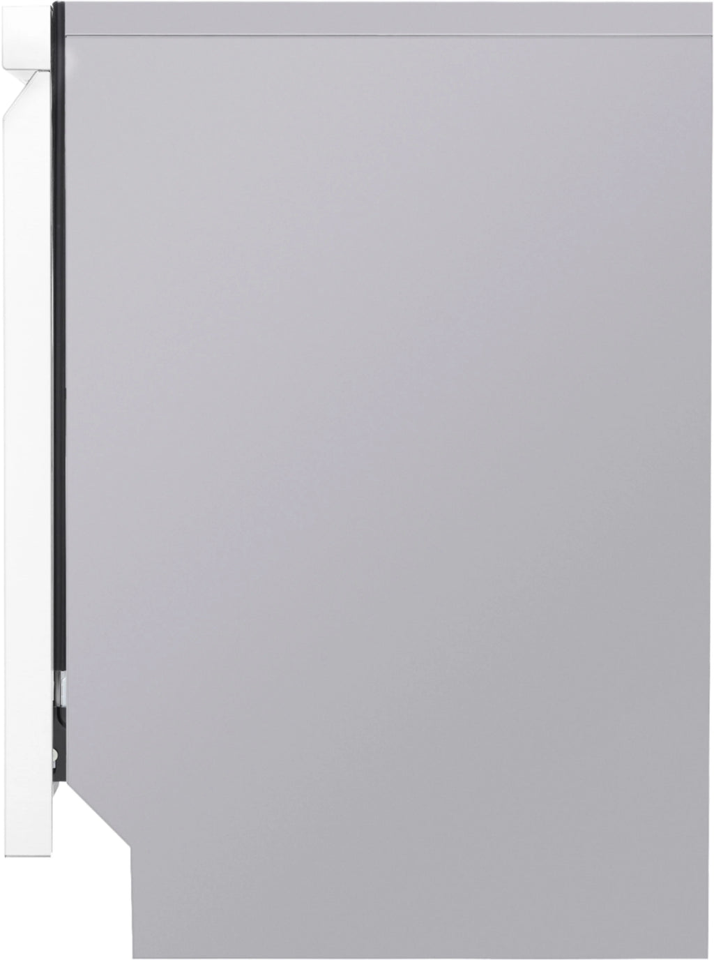 LG - 24 Front Control Smart Built-In Stainless Steel Tub Dishwasher with 3rd Rack, QuadWash, and 48dba - White