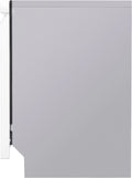 LG - 24 Front Control Smart Built-In Stainless Steel Tub Dishwasher with 3rd Rack, QuadWash, and 48dba - White