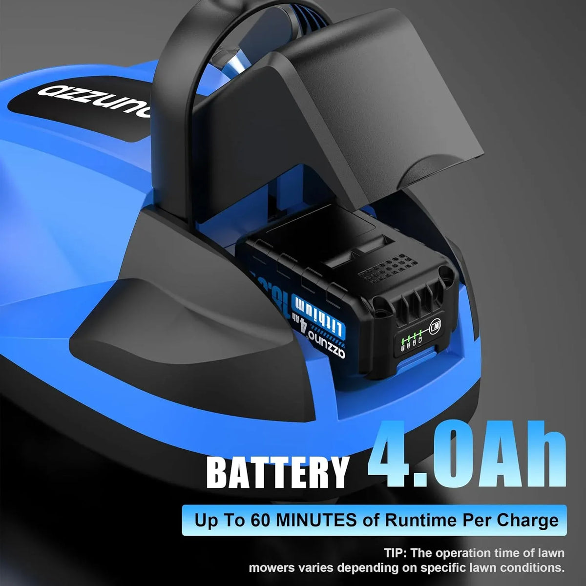 8.3 Electric Cordless Lawn Mower: 20V Push Brush Cutter with 3-Position Height Adjustment, Brushless Compact Walk Behind Weed Wacker Eater for Small Garden Yard, 4.0Ah Battery and Charger