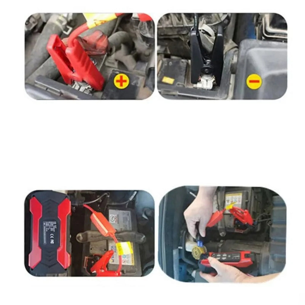 1000A Powerful Car Power Bank 12V Portable Booster Jump Starter Portable Car Jump Starter Powerbank Vehicle Auto Tools