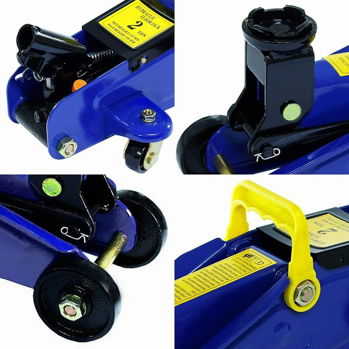 Dayplus 2 Tonne Hydraulic Trolley Floor Jack Low Profile Heavy Duty Metal Steel LIfting Range 135-320mm