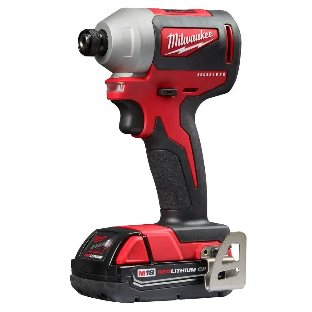 Milwaukee Pre-Sale 2850-21P M18 18V Brushless Cordless 1/4 Inch Hex Impact Driver Kit