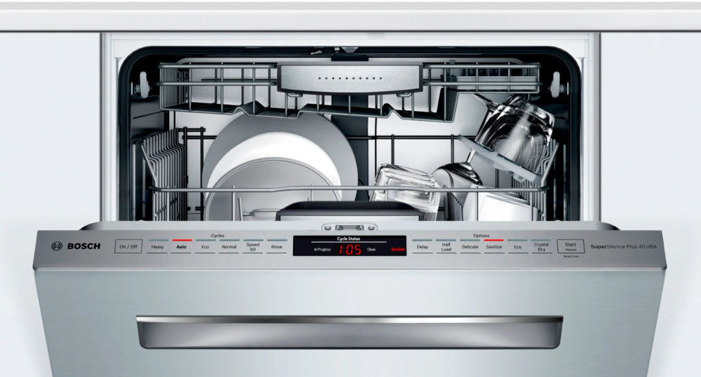 Bosch - 800 Series 24 Top Control Built-In Dishwasher with CrystalDry, Stainless Steel Tub, 3rd Rack, 40 dBa - Stainless steel