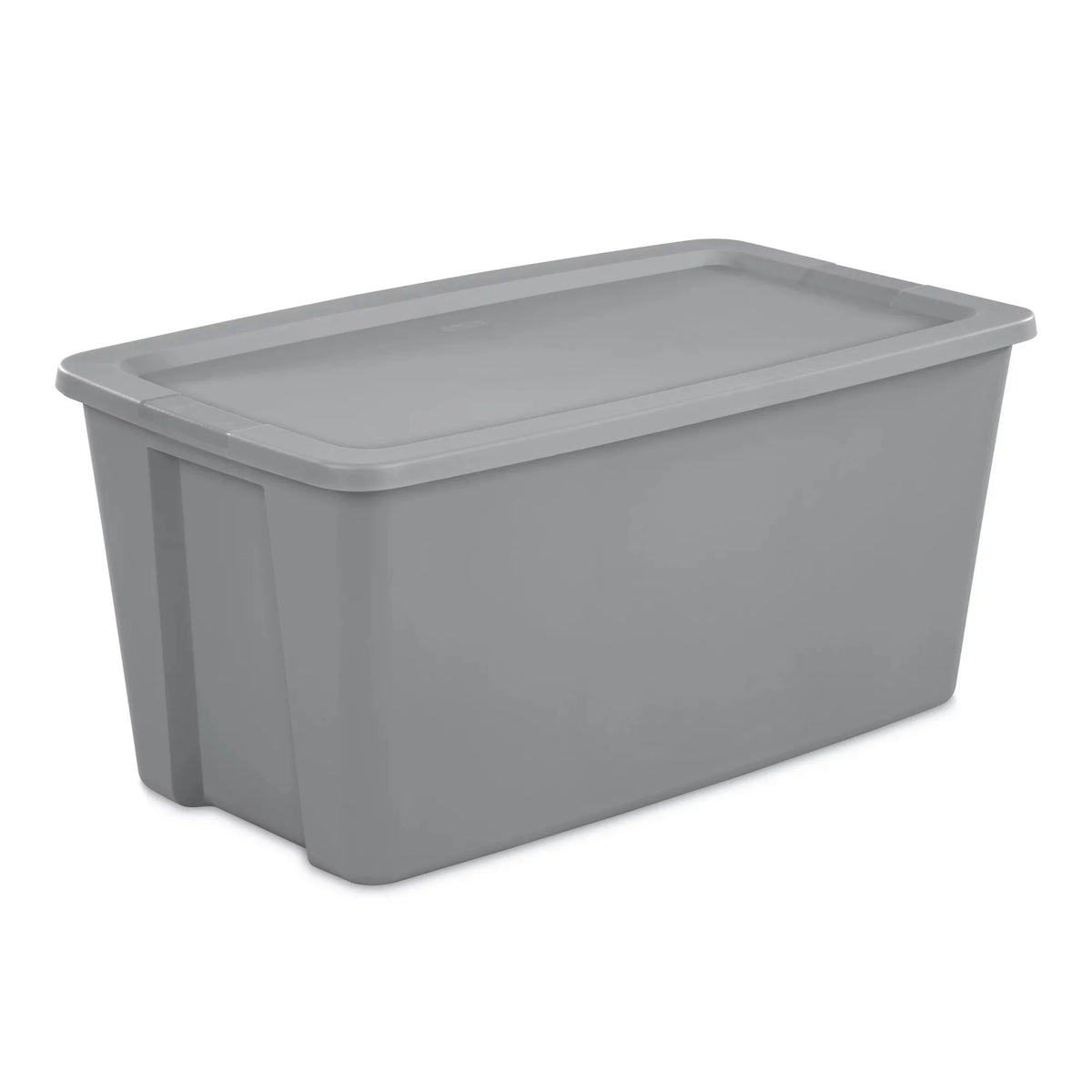 Sterilite 50 Gallon Tote Box Plastic， Titanium， Set of 4
