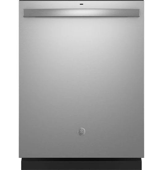 GE - Top Control Built In Dishwasher with Sanitize Cycle and Dry Boost, 52 dBA - Stainless steel