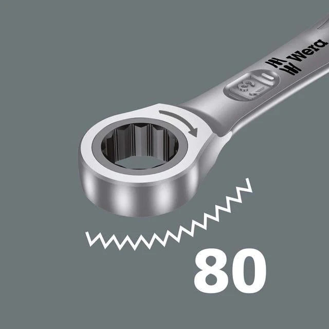 Wera Tools 05020012001 Joker SAE Ratcheting Combination Wrench Set - 8 Piece