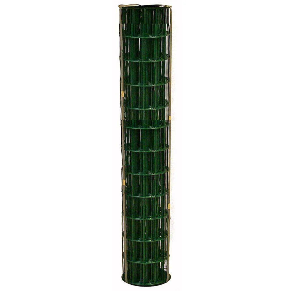 allFENZ 4 ft. x 100 ft. 14-Gauge Green PVC-coated Welded Wire