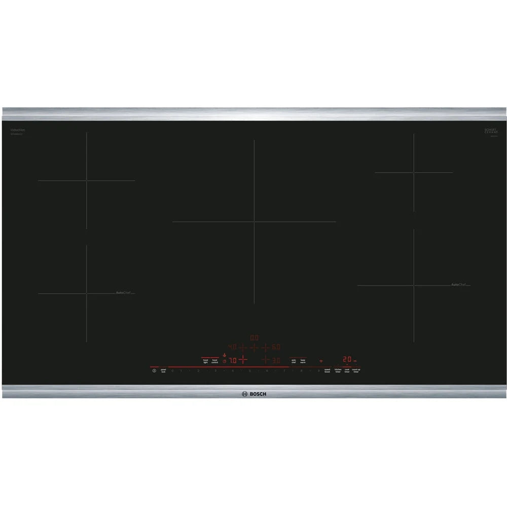 Bosch - 800 Series 36 Built-In Electric Induction Cooktop with 5 elements and Wifi - Black