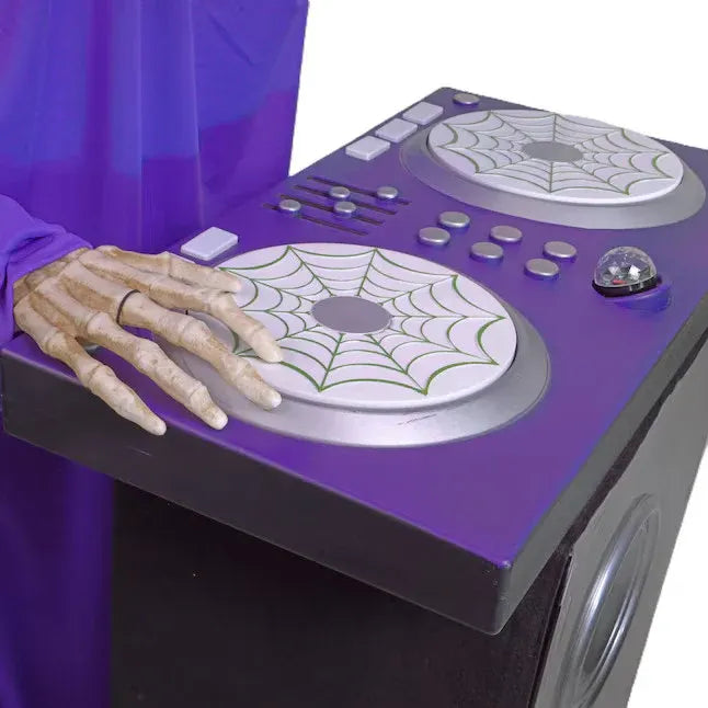 Haunted Living 5.5Ft Bluetooth Reaper DJ Skeleton Animatronic