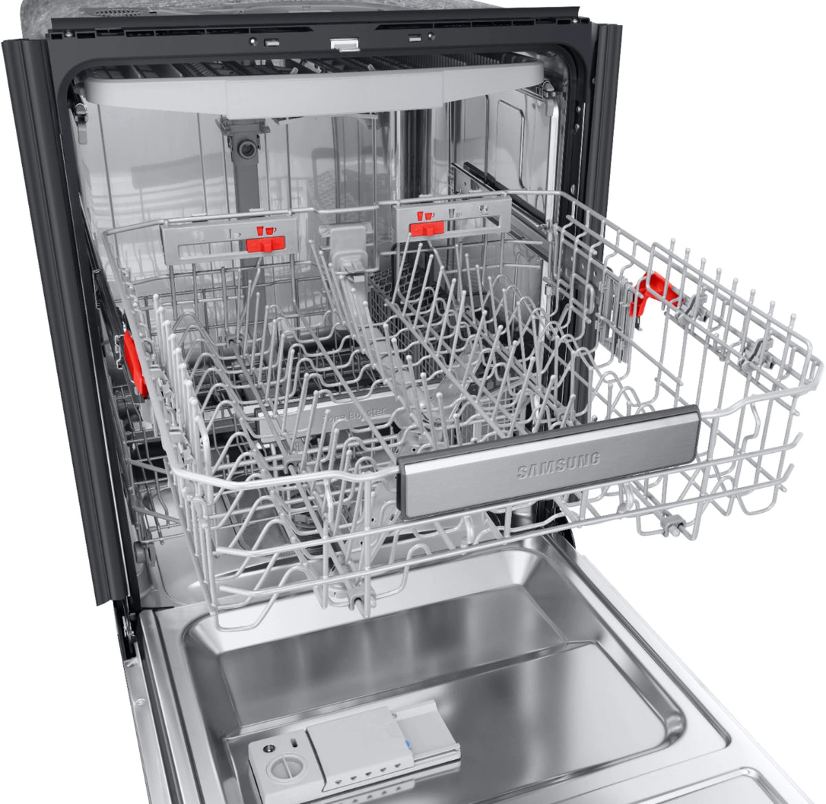 Samsung - Linear Wash 24 Top Control Built-In Dishwasher with AutoRelease Dry, 39 dBA - Stainless steel
