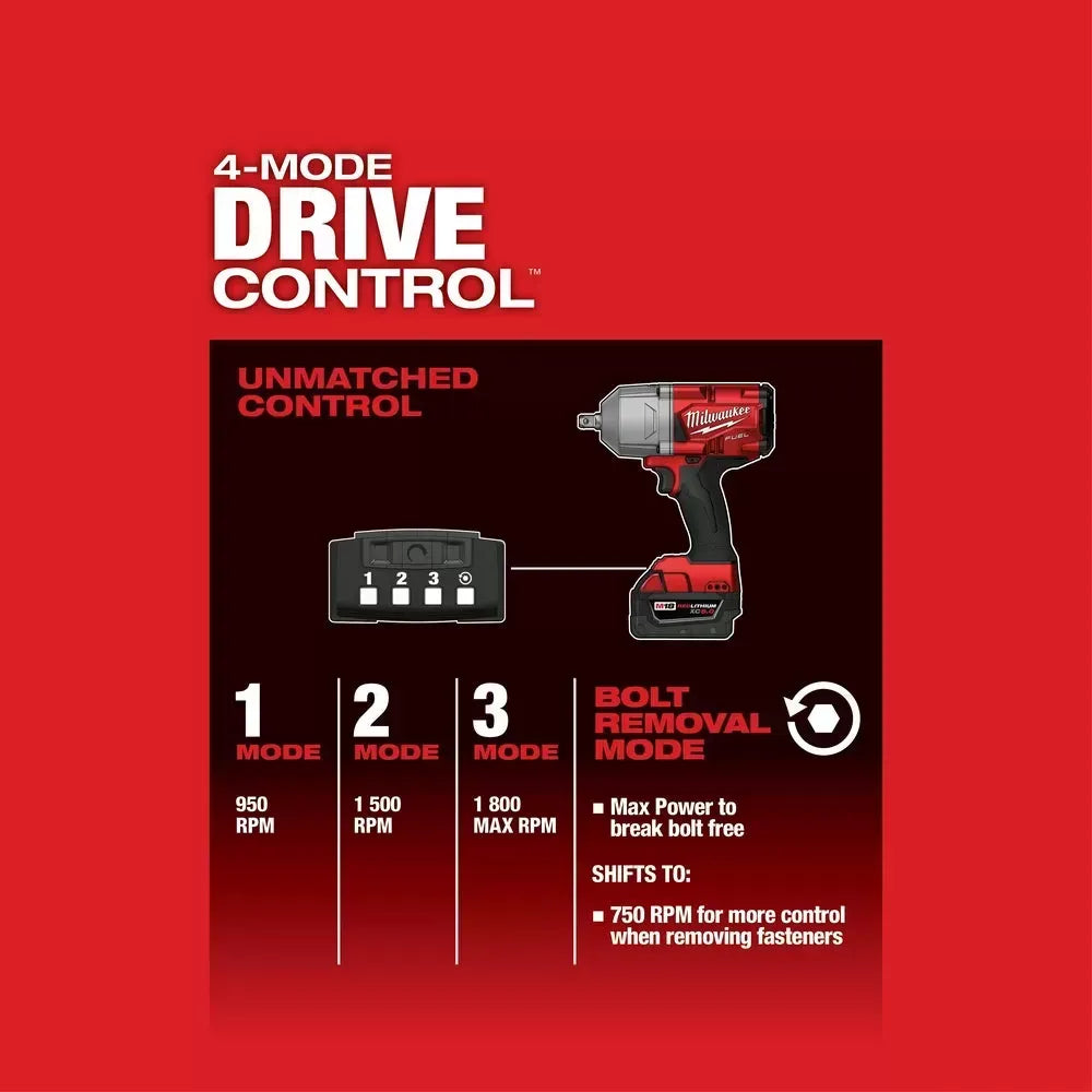 Milwaukee Pre-Sale 2766-20 M18 FUEL 18V 1/2-Inch Detent Pin Impact Wrench - Bare Tool