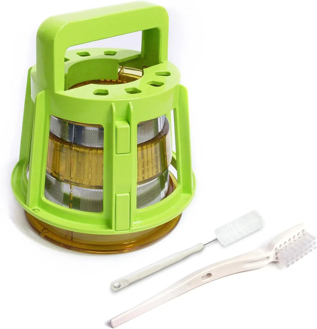 Kuvings Whole Slow Juicer B6000S - Higher Nutrients and Vitamins, BPA-Free Components, Easy to Clean, Ultra Efficient 240W, 60RPMs, Includes Blank Strainer-Silver 17.5 X 10.06 X 14
