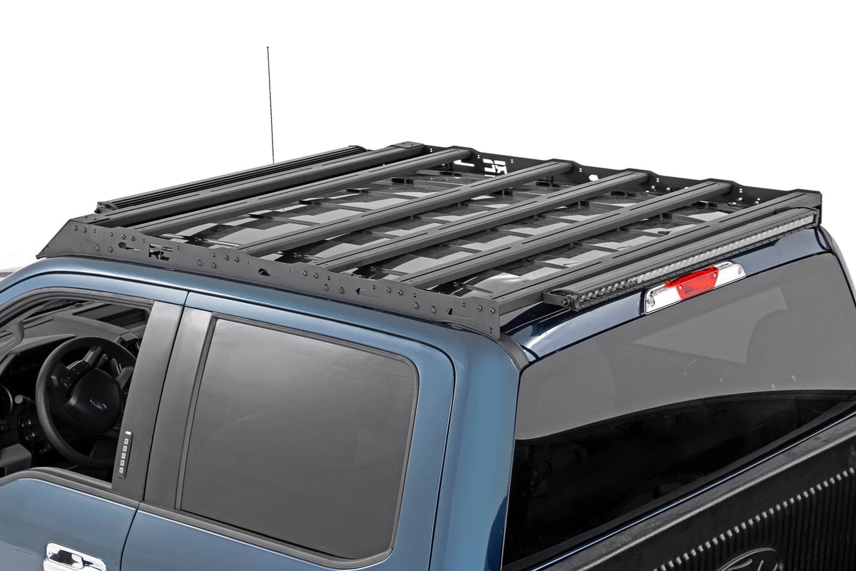 Rough Country Roof Rack System w/40 Front Facing LED for 15-18 F-150 - 51021 Fits select: 2015-2016,2017-2018 FORD F150