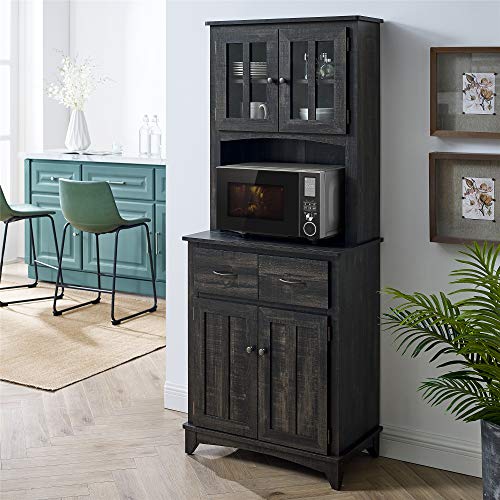 Home Source Microwave Stand Espresso
