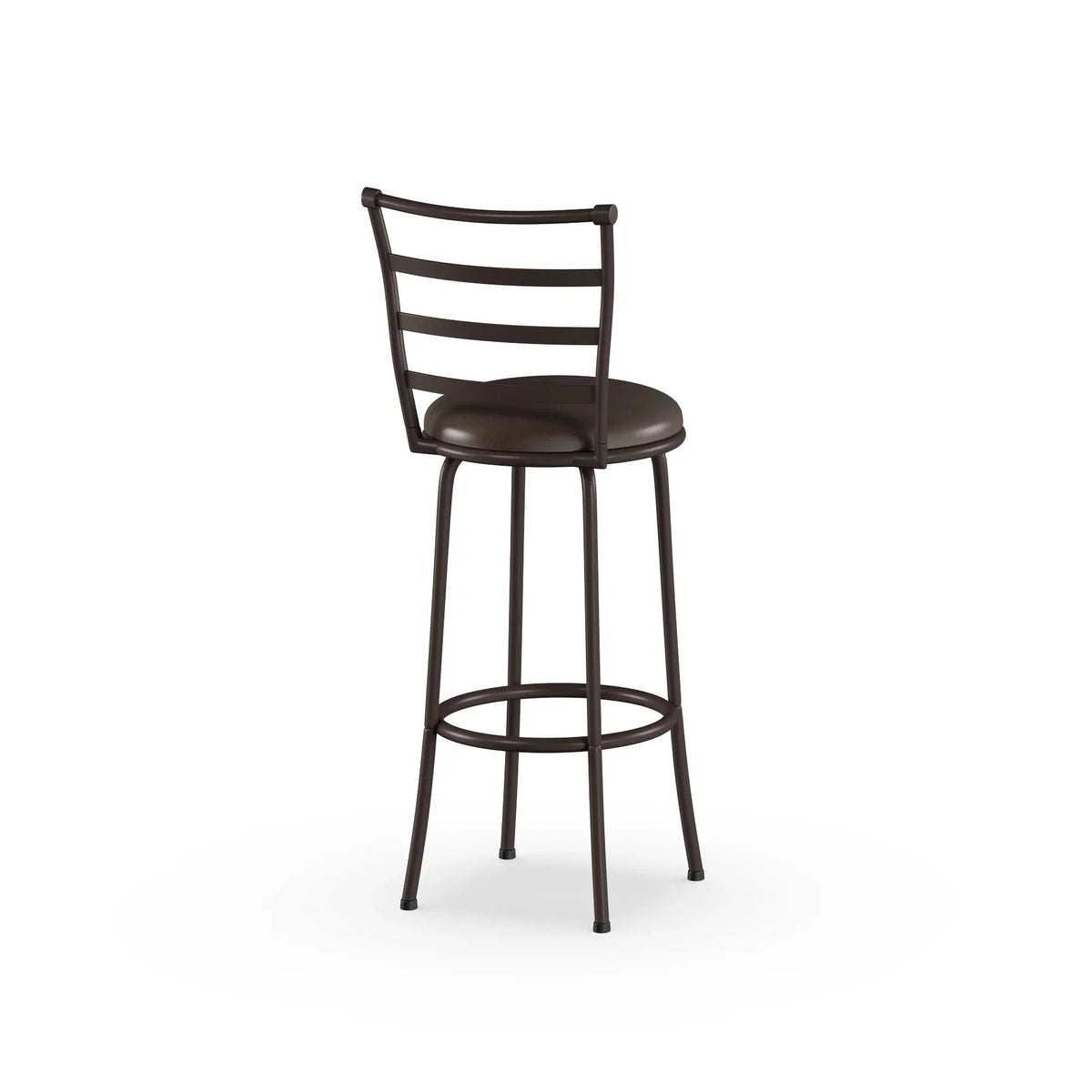 Mainstays Adjustable 24 or 29 Swivel Bar stool， Bronze Finish and PU Leather， Set of 3