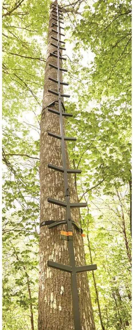 Guide Gear Full Step Climbing Stick Ladder for Tree Stands, Deer Hunting Gear and Accessories, Full Step, 25’