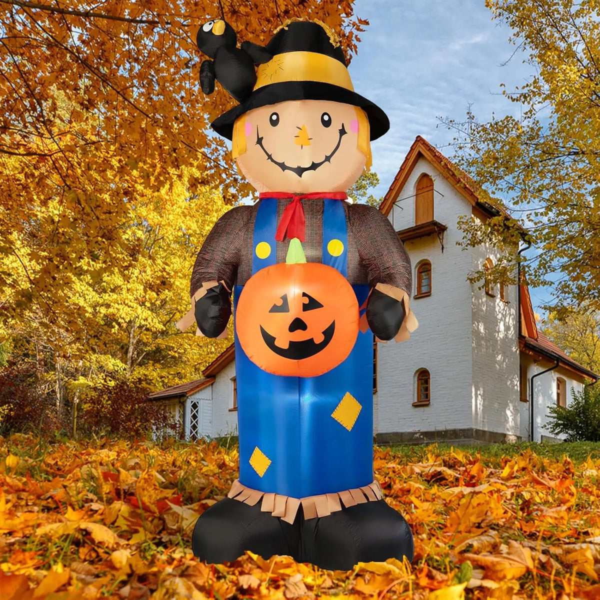 11FT Wide Halloween Inflatables Archway Outdoor Decorations, Inflatable Clown Arch Blow Up Halloween Decorations Built-in Projection LED Light for Halloween Decor Front Yard Garden Lawn Party
