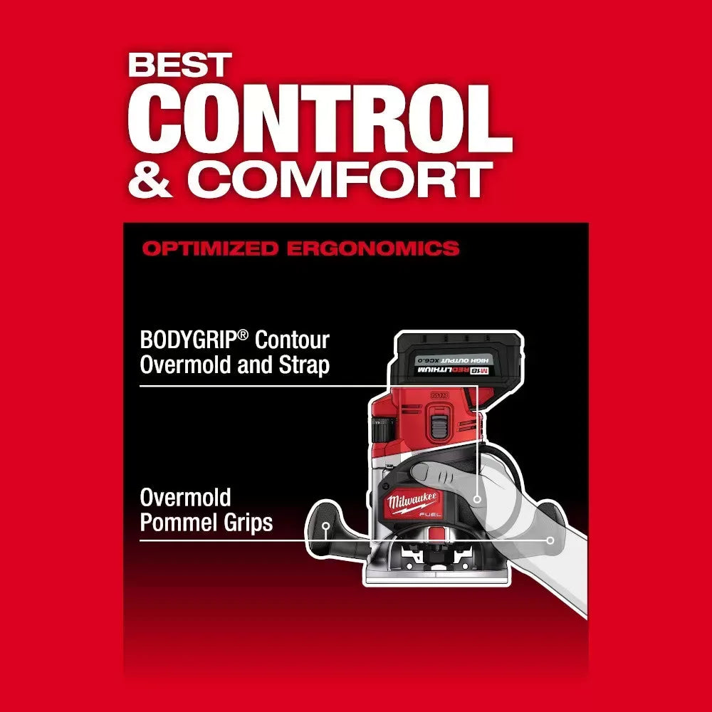 Milwaukee 2838-21 M18 FUEL 18V 1/2 Cordless Lithium-Ion Router Kit, BLACK FRIDAY PRE-SALE ONLY $35.99 AND 2 ADDITIONAL 5.0AH BATTERIES FOR THE FIRST 100 CUSTOMERS