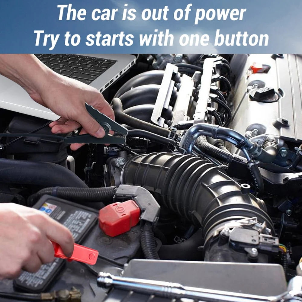 Nebublu 4 in 1 Car Jump Starter with 150PSI Air Compressor 1000A Battery Booster( to 5.0L Gases Engines) 7500mAh Bank with LED Light