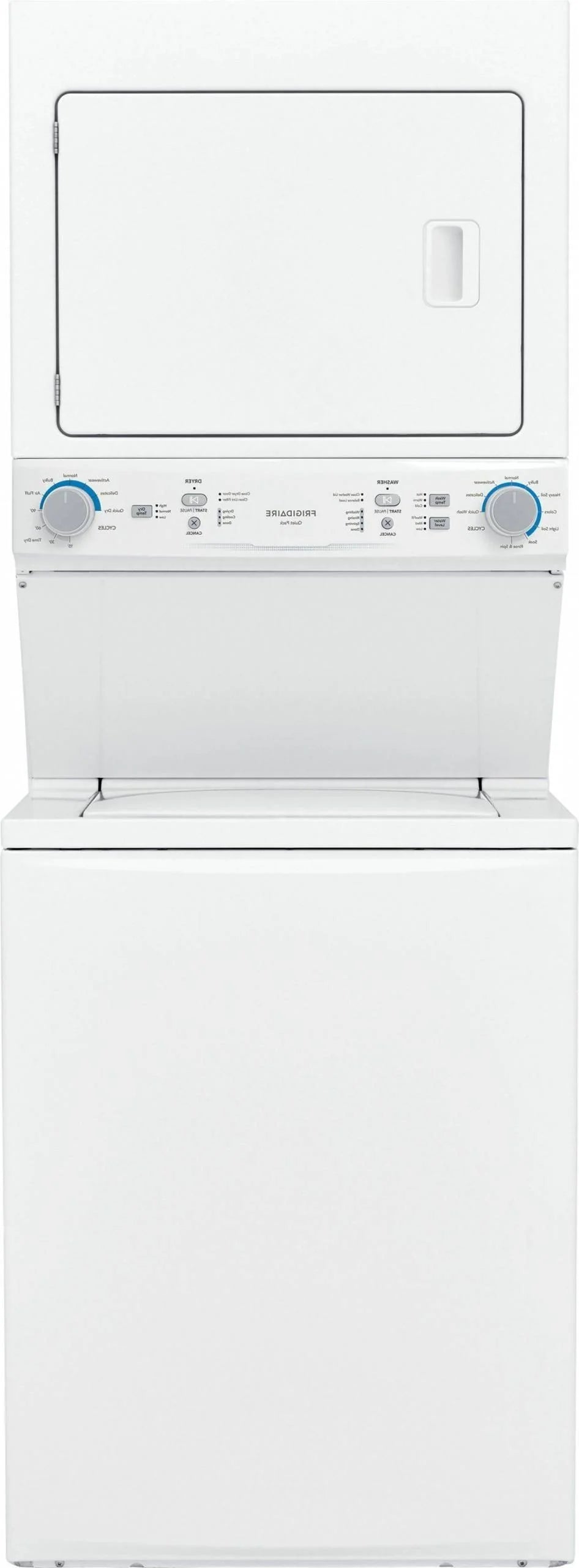 3.9 Cu. ft. WASHER, 5.6 Cu. ft. Dryer White Stack Laundry-FLCE7522AW