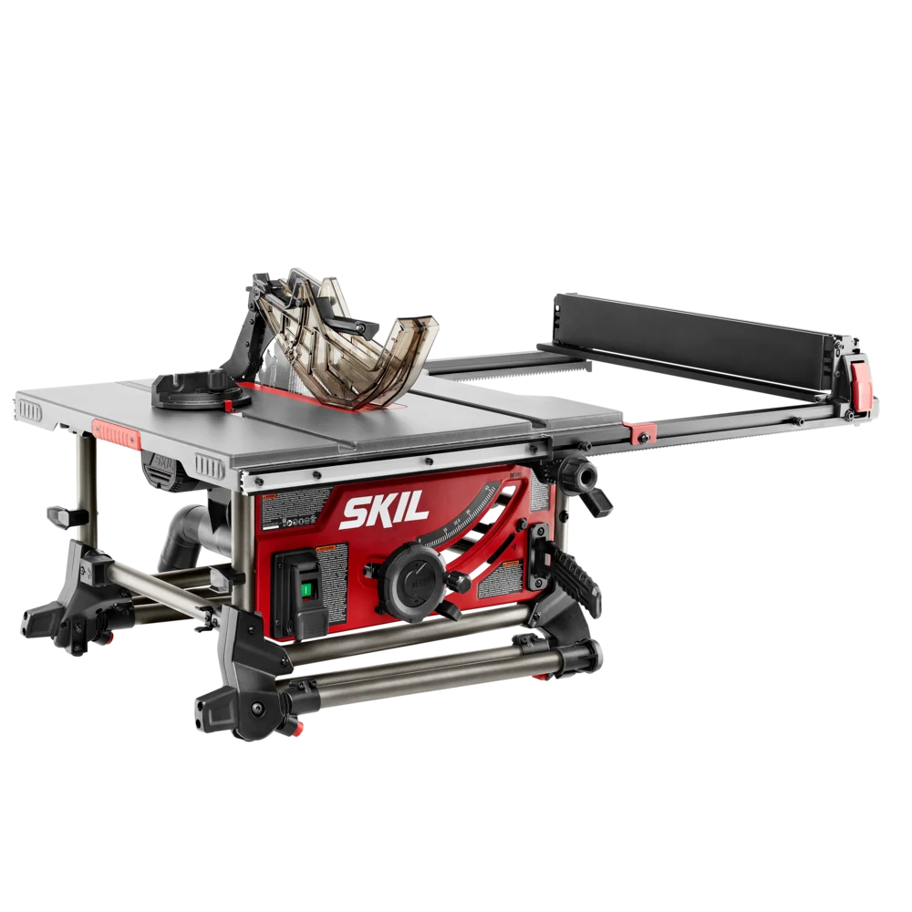SKIL Jobsite Table Saw with Integrated Foldable Stand, 10, 15 Amp, 25-1/2” Rip Capacity