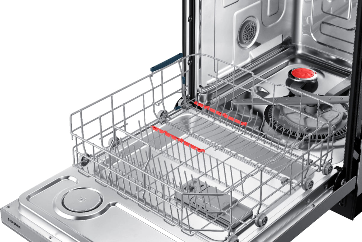 Samsung - StormWash 24 Top Control Built-In Dishwasher with AutoRelease Dry, 3rd Rack, 48 dBA - Stainless steel