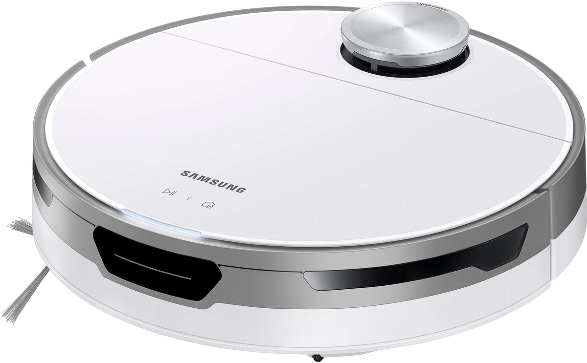 Samsung - Jet Bot+ Robot Vacuum with Clean Station - White